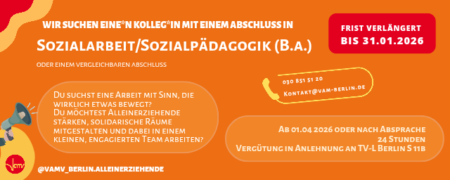 Ausschreibung verlängert Ausschreibung verlängert